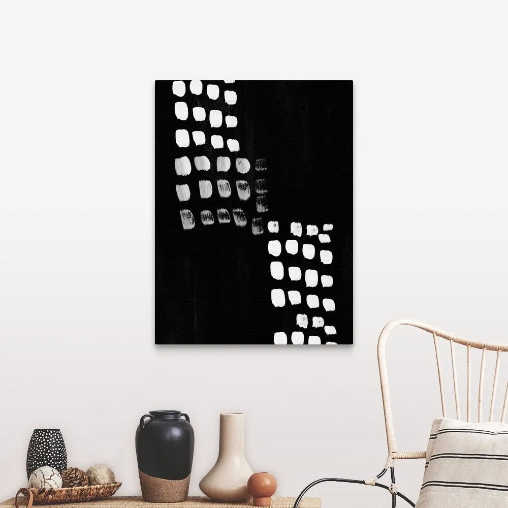"Black and White Abstract" Canvas Wall Art