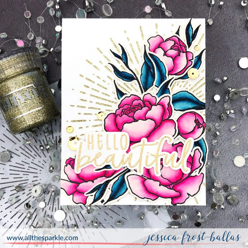 Radiant - Background 6x6" Stencil