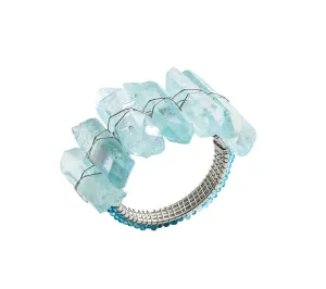 Radiant Napkin Ring in Seafoam Set of 4 by Kim Seybert