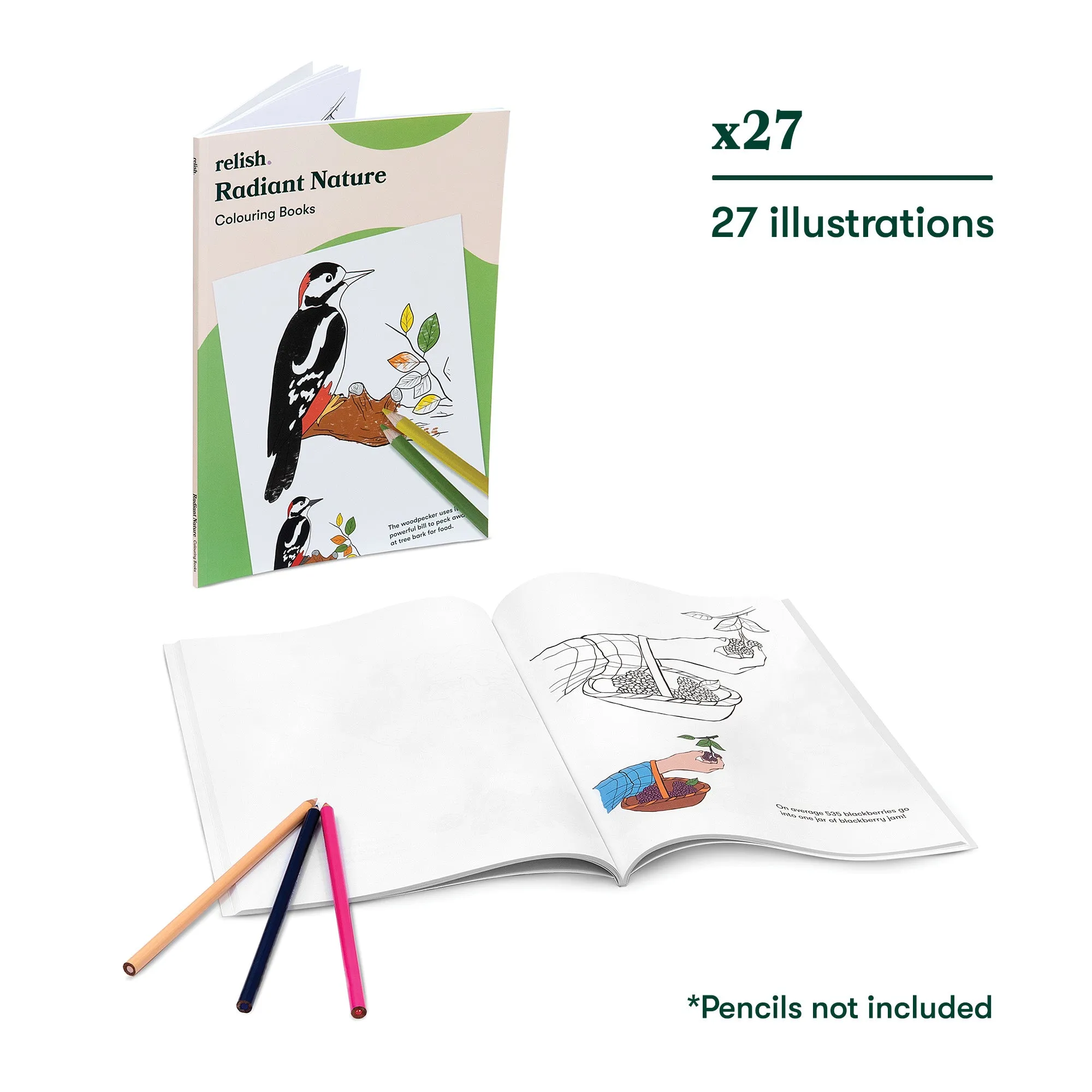 Radiant Nature colouring book