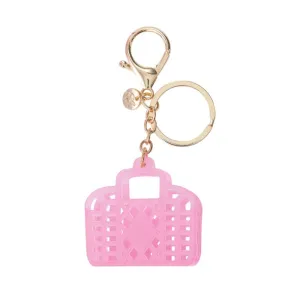 Retro Itty Bitty Bag Charm-Neon Pink