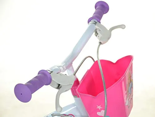 Robbie Toys 166R-BA Dino Bikes 16-Inch Barbie Balance Bicycle Kids, White-Pink, 16 Inch