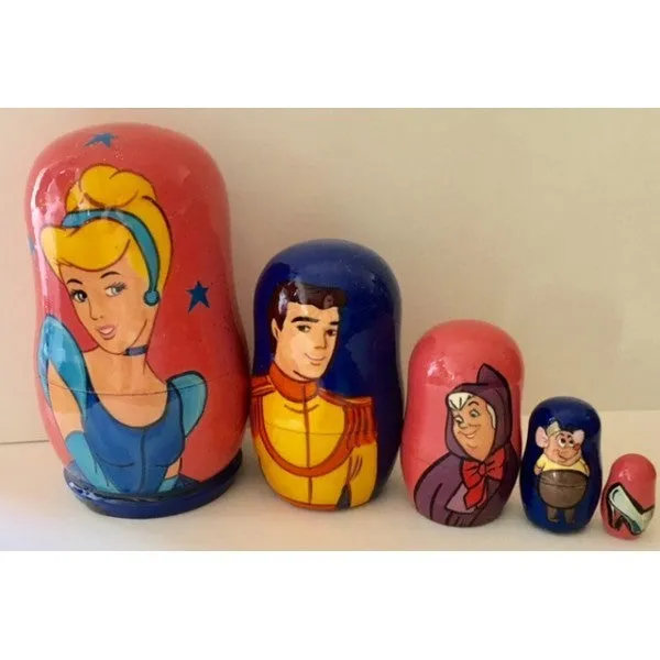 RUSSIAN DOLL CINDERELLA 5PC SML