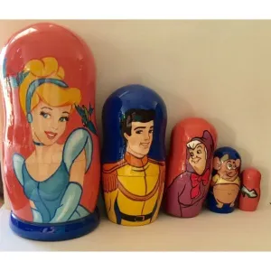 RUSSIAN DOLL CINDERELLA 5PC SML