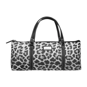 Sachi Insulated Wine Purse Leopard Grey