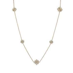 Scallop Jubilee 5 Cluster Station Necklace