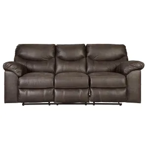 Signature Design by Ashley Boxberg Reclining Leather Look Sofa 3380388C