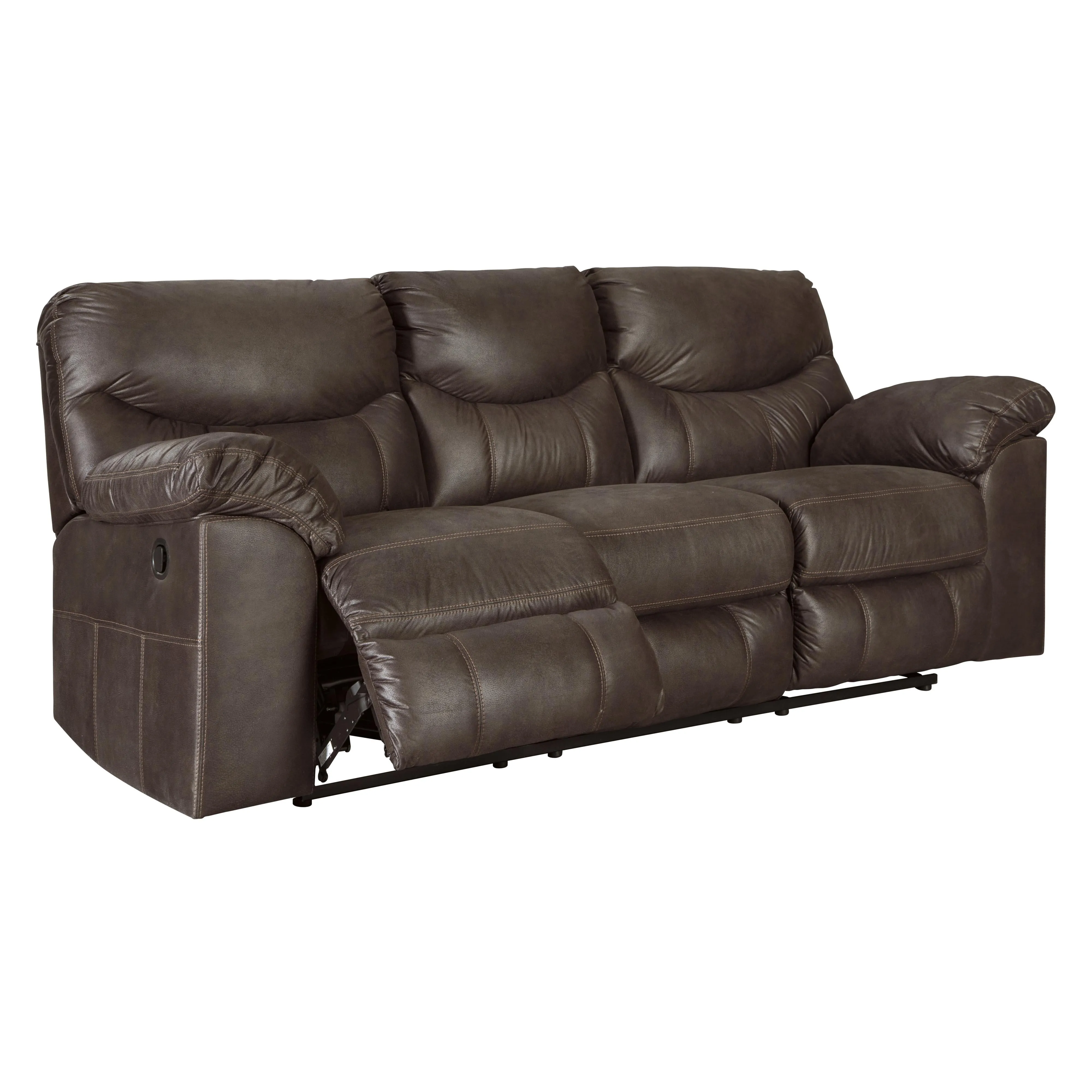 Signature Design by Ashley Boxberg Reclining Leather Look Sofa 3380388C