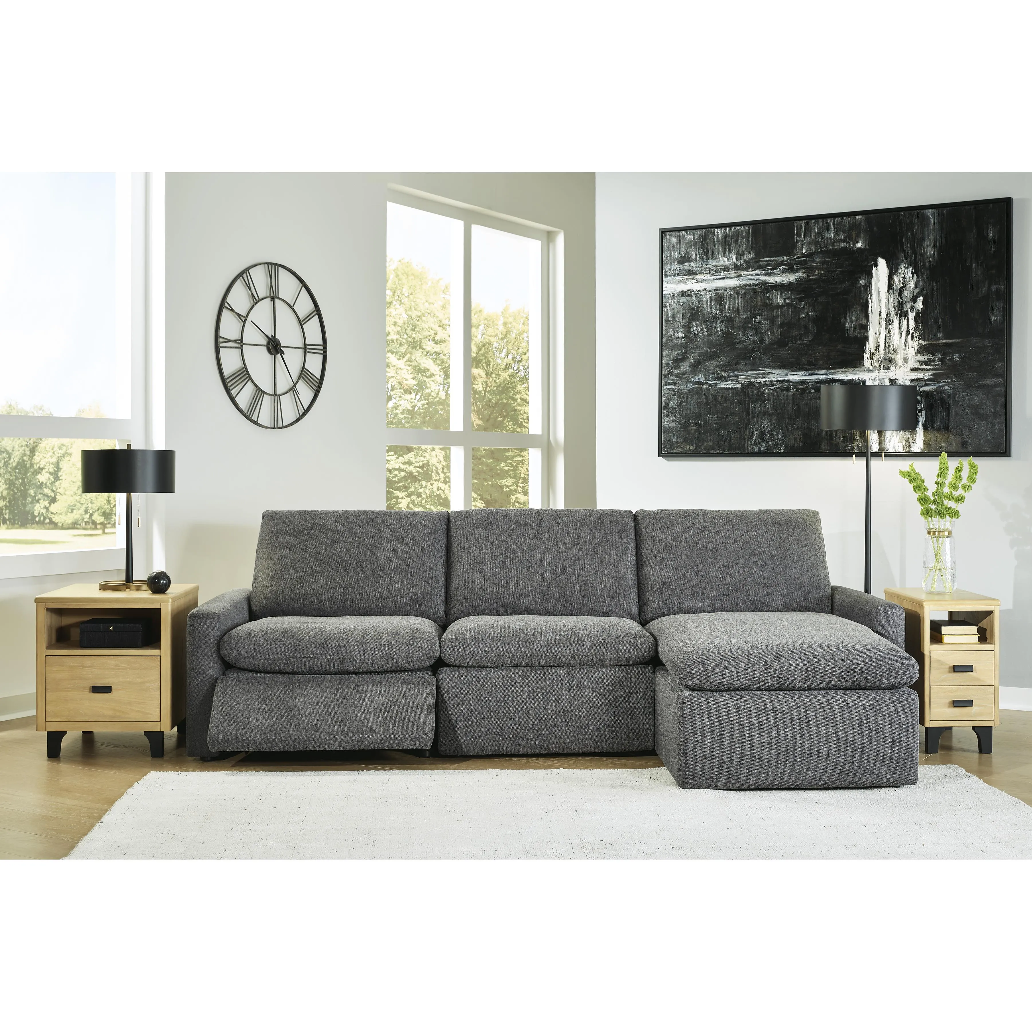Signature Design by Ashley Hartsdale Reclining Fabric Sofa 6050858/6050846/6050817