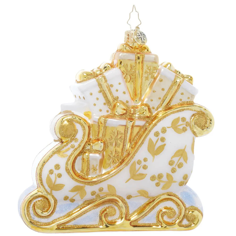 Sleigh of Golden Elegance