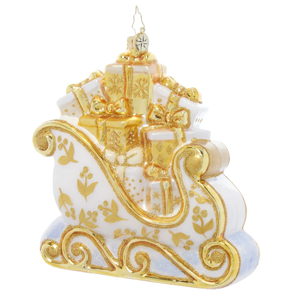 Sleigh of Golden Elegance