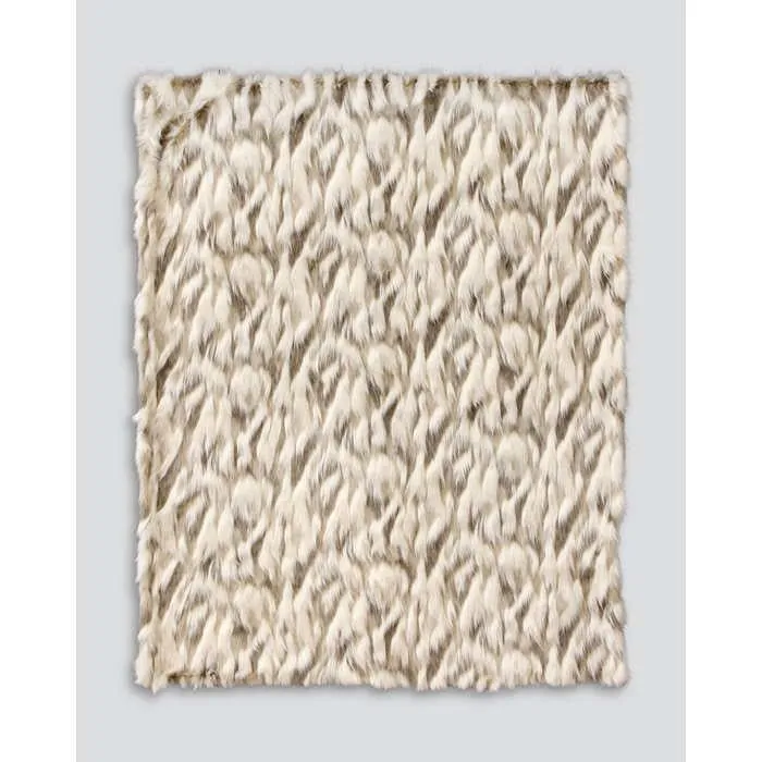 Snowshoe Hare Throw (Faux Fur)