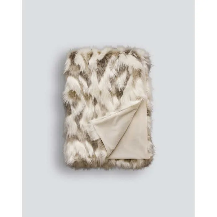 Snowshoe Hare Throw (Faux Fur)