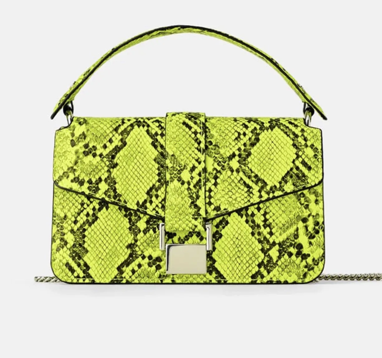 Soho Neon Snakeskin Bag