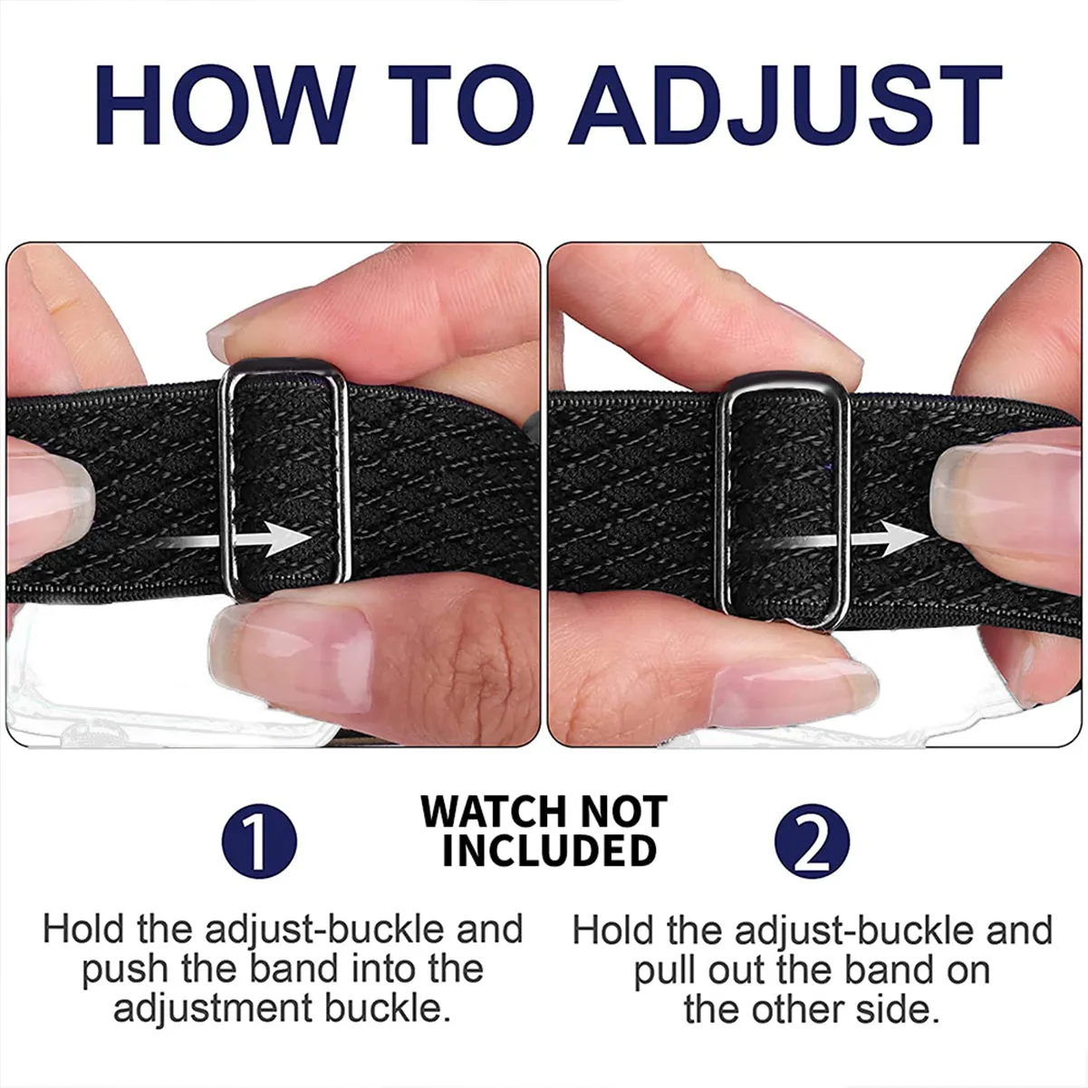 Solo Loop Braided Strap For Apple Watch 42/44/45/49mm- Jet Black