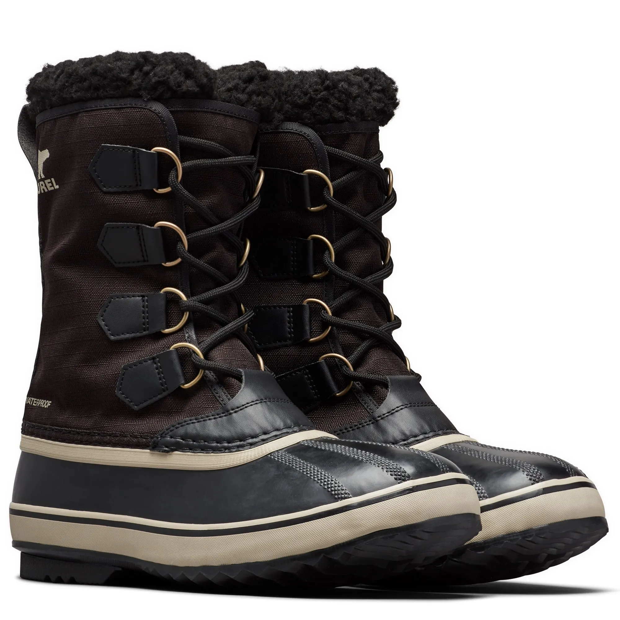 Sorel Men&#x27;s 1964 Pac Nylon Black/Ancient Fossil | Buy Sorel Men&#x27;s 1964 Pac Nylon Black/Ancient Fossil here | Outnorth
