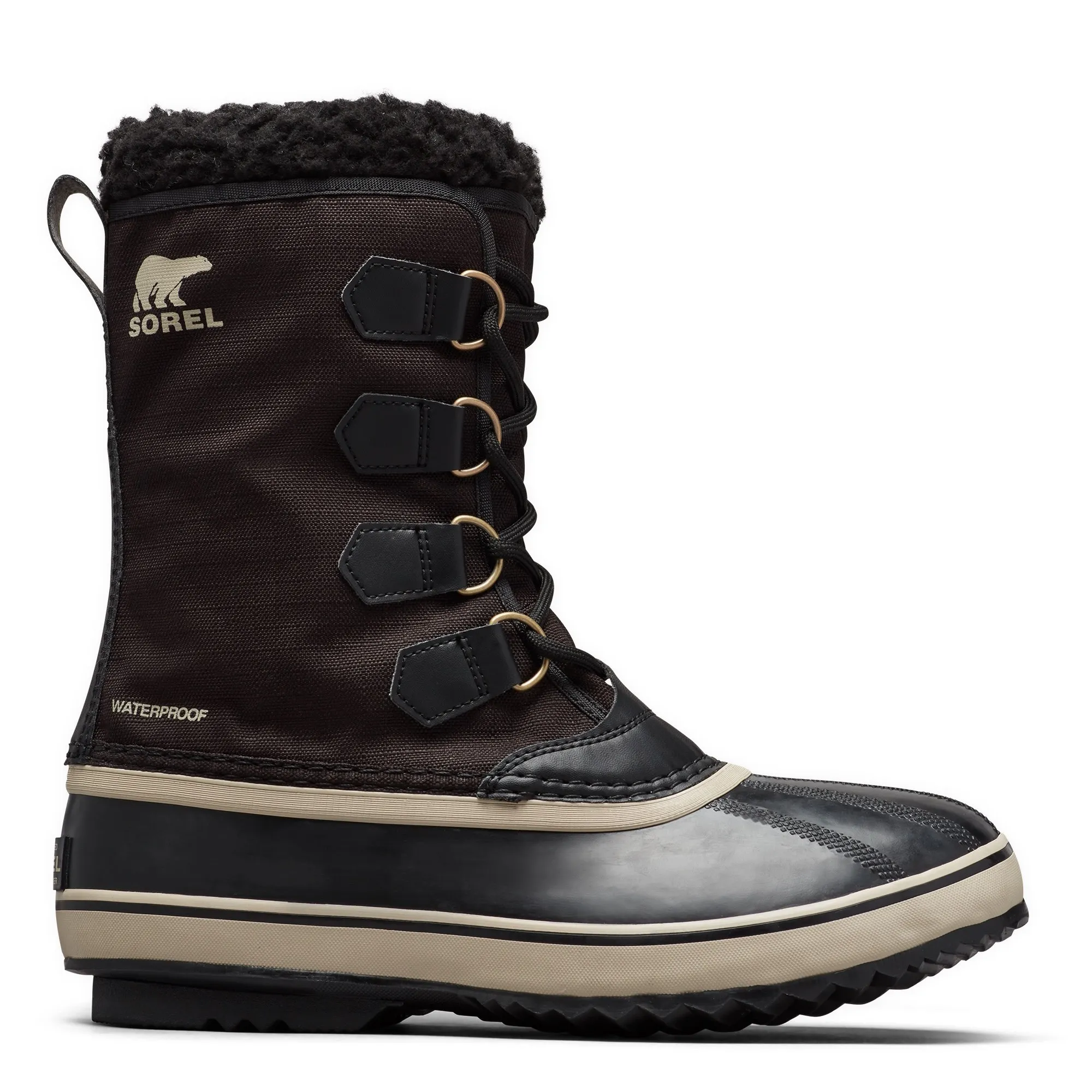 Sorel Men&#x27;s 1964 Pac Nylon Black/Ancient Fossil | Buy Sorel Men&#x27;s 1964 Pac Nylon Black/Ancient Fossil here | Outnorth