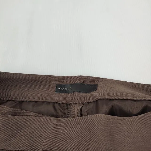Spick and Span Noble 22SS ツイルクロスストレートパンツ ベイクルーズ 22-030-240-6010-1-0 サイズ38  ブラウン レディース スピック＆スパン ノーブル【中古】4-0302M☆