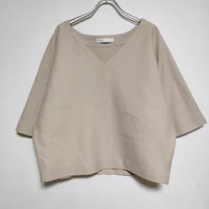 Spick and Span Noble ドルマンスリーブ 半袖Ｔシャツ カットソー ベージュ レディース スピック＆スパン ノーブル【中古】4-0605S∞