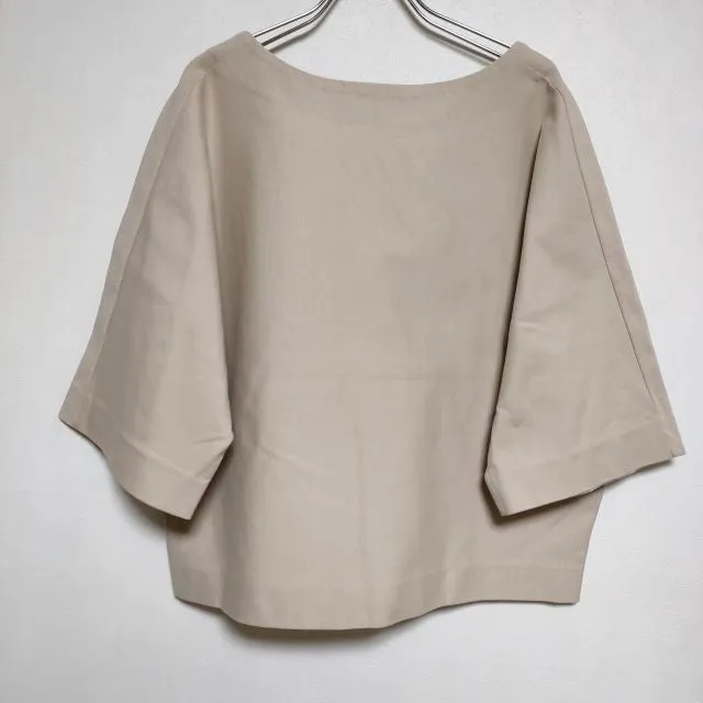 Spick and Span Noble ドルマンスリーブ 半袖Ｔシャツ カットソー ベージュ レディース スピック＆スパン ノーブル【中古】4-0605S∞
