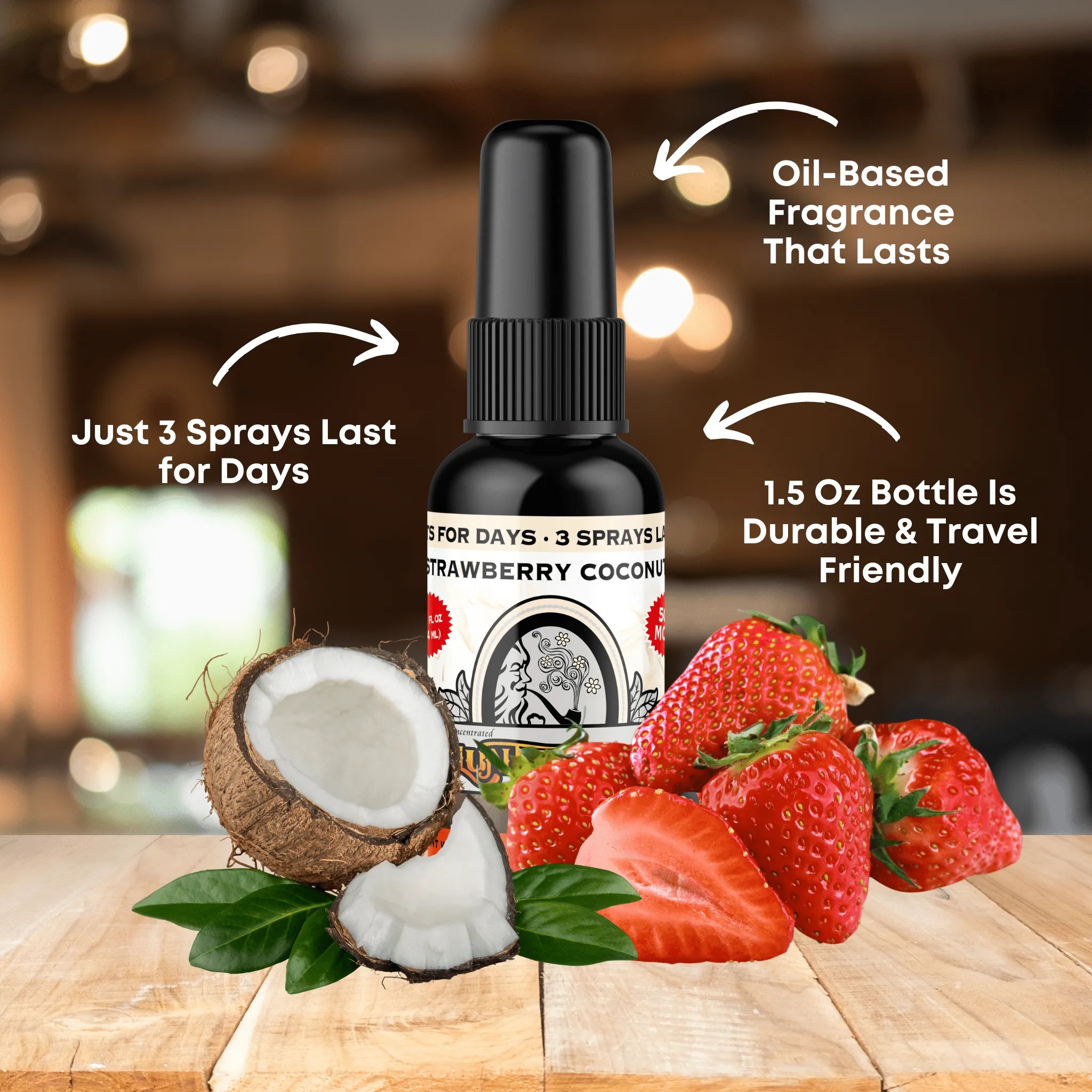 Strawberry Coconut Air Freshener Spray