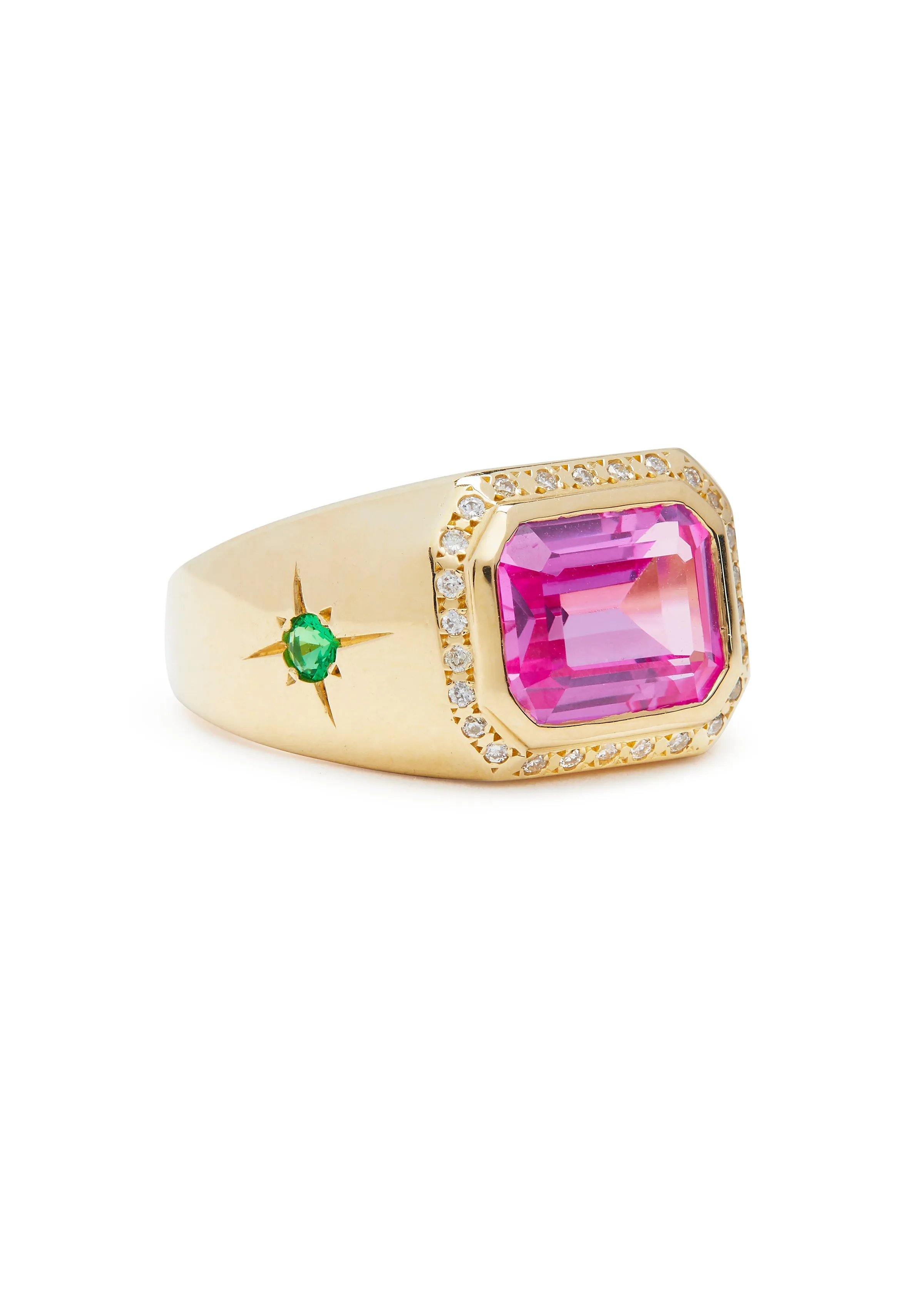 The Rolinda Ring with Pink Topaz
