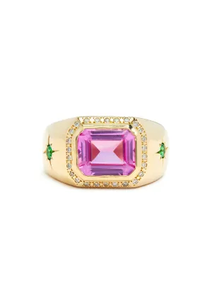 The Rolinda Ring with Pink Topaz