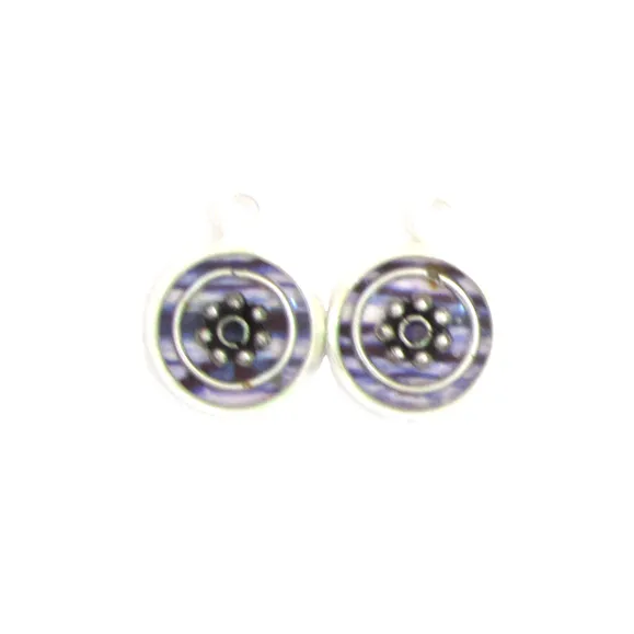 Throstle - silver plated earrings