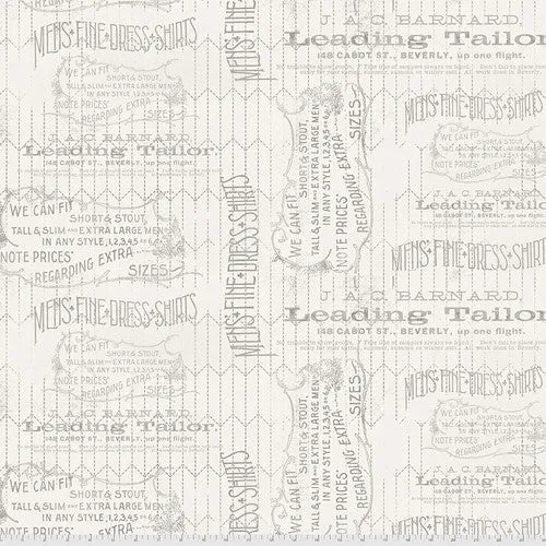 Tim Holtz Monochrome Tailored - Linen - PWTH066.LINEN