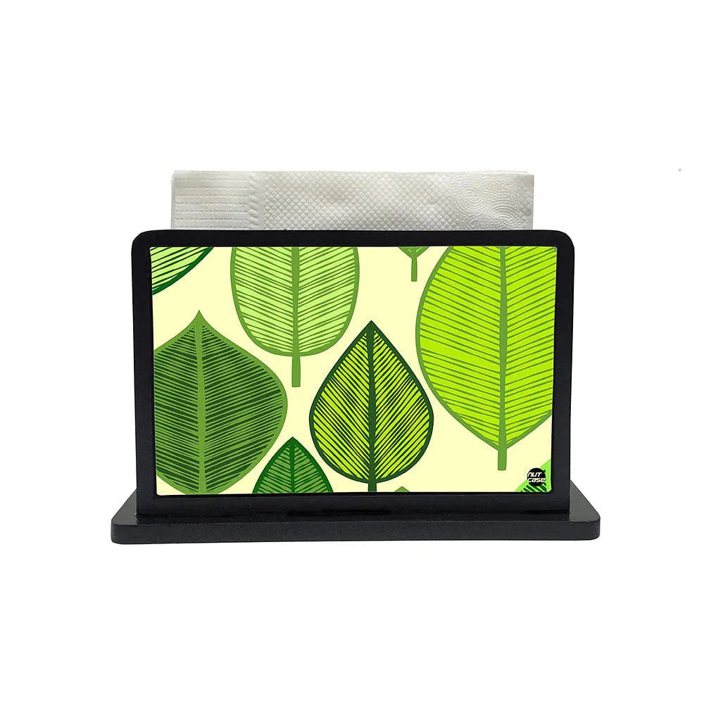 Tissue Holder Paper Napkin Stand - Big Leaves
