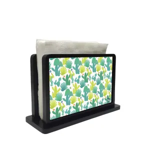 Tissue Holder Paper Napkin Stand - Cactus Art