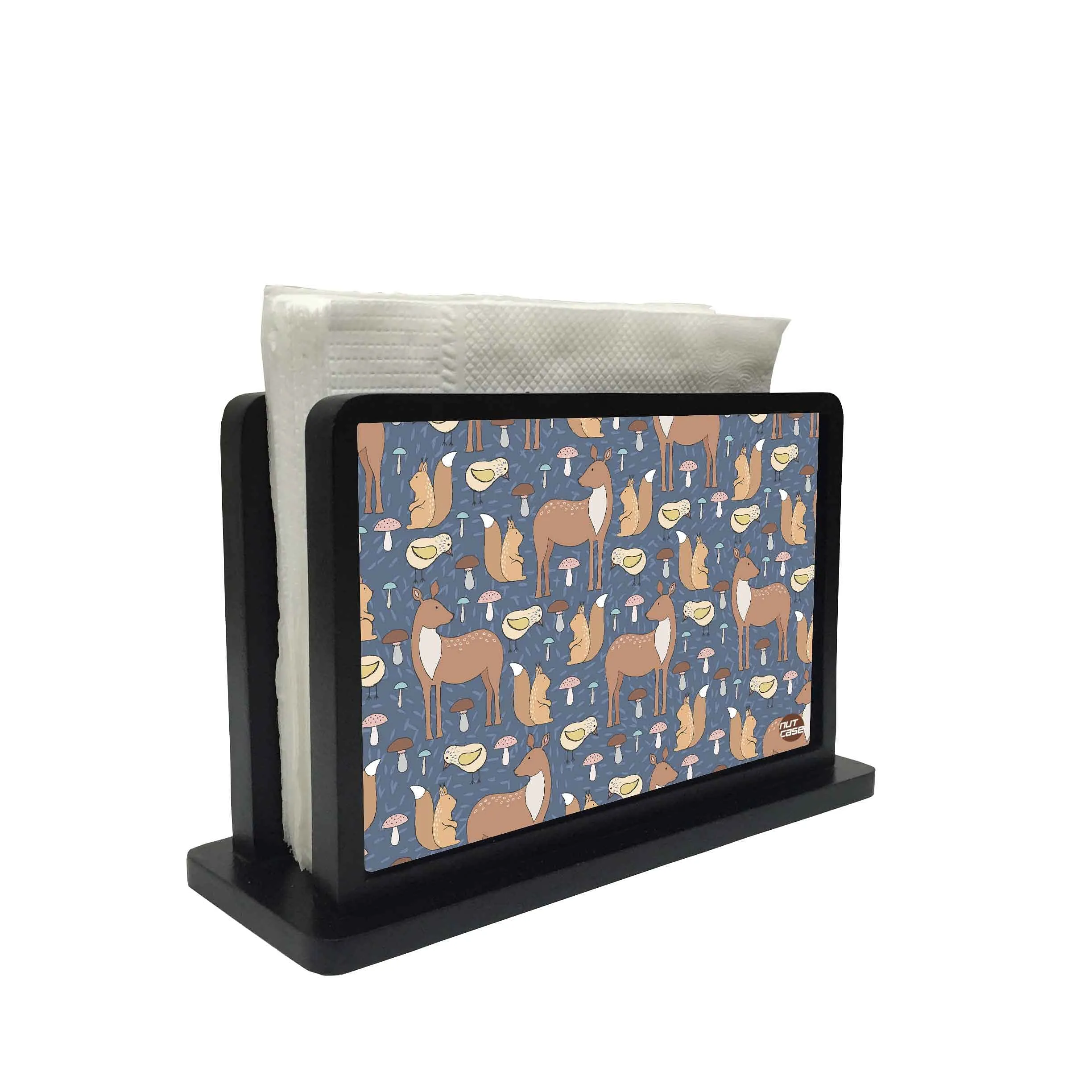 Tissue Holder Paper Napkin Stand -  DEER FOREST