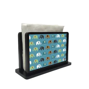 Tissue Holder Paper Napkin Stand - Elephant Blue