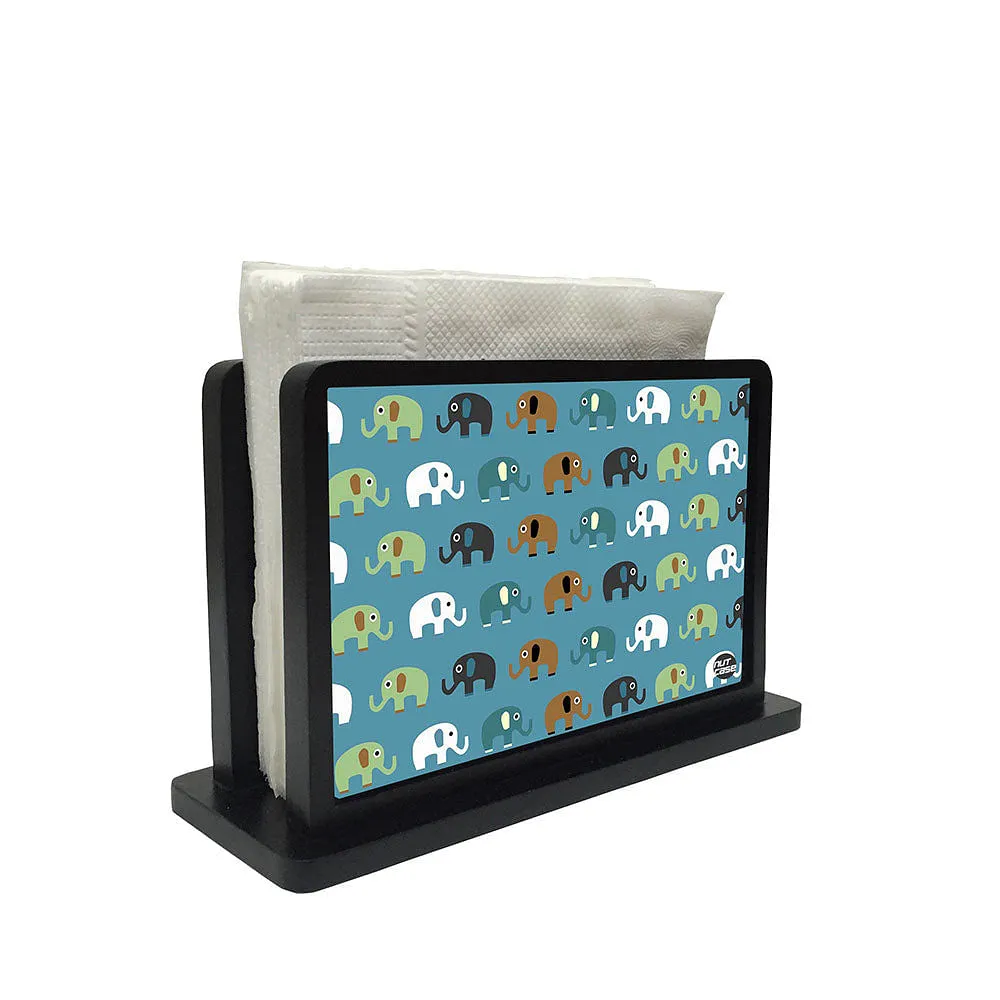 Tissue Holder Paper Napkin Stand - Elephant Blue