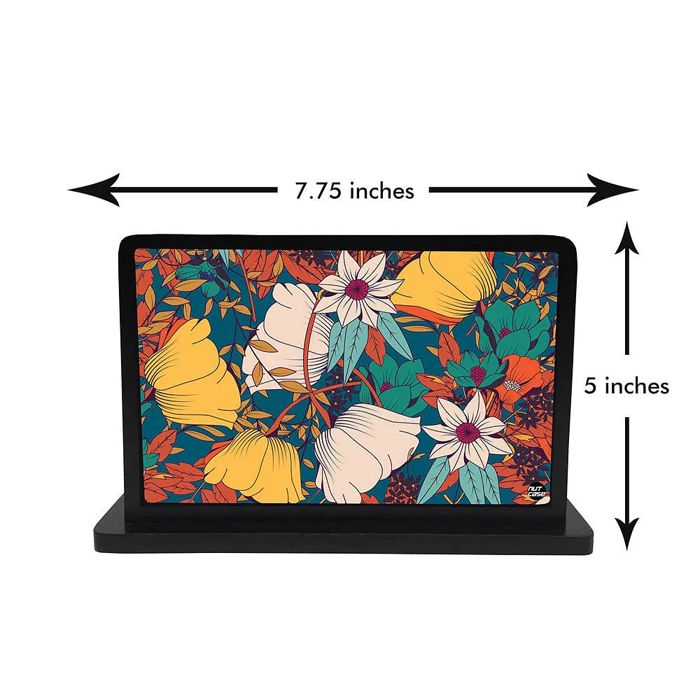 Tissue Holder Paper Napkin Stand - Retro Flower Yellow