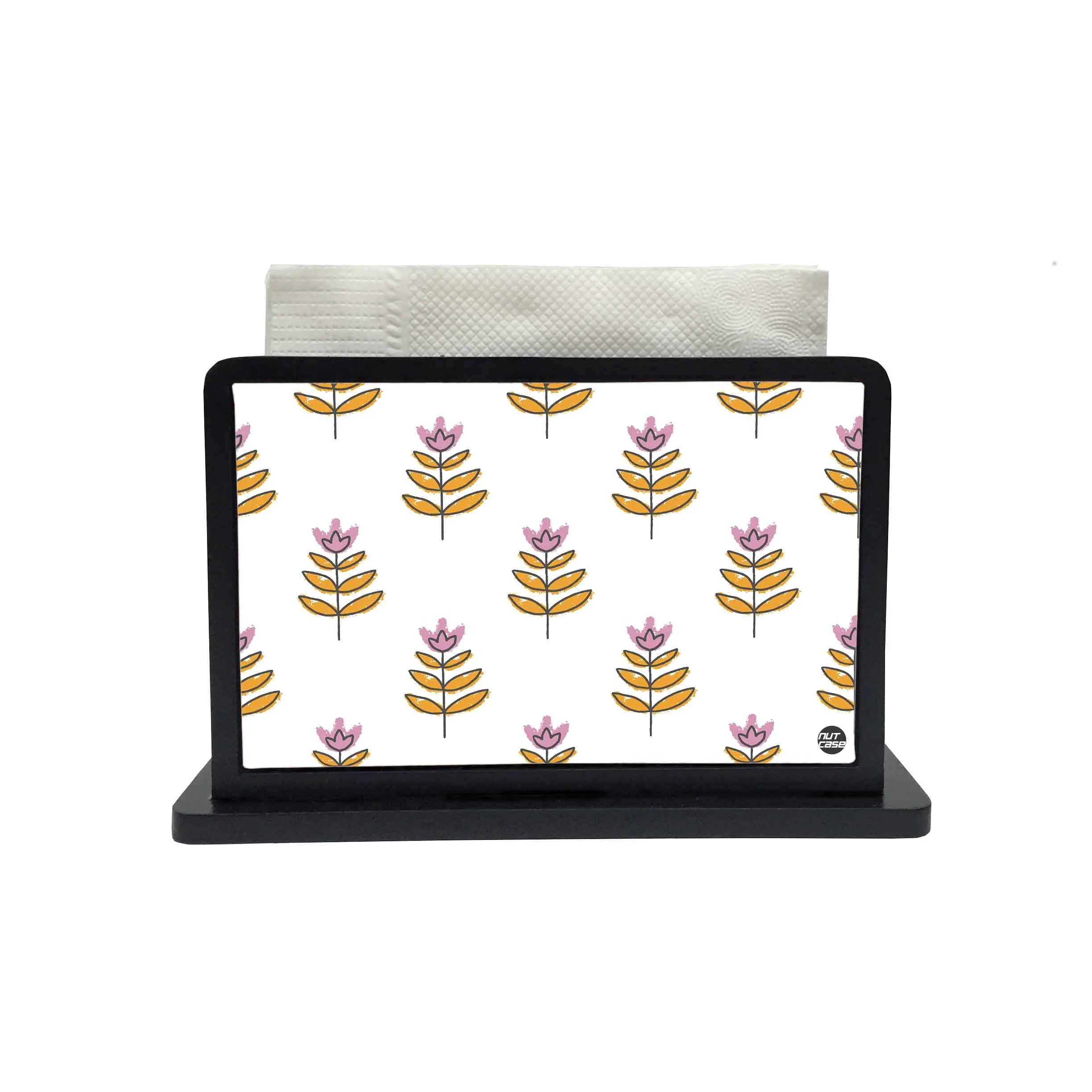 Tissue Paper Napkin Holder Stand - Ethnic Leaf