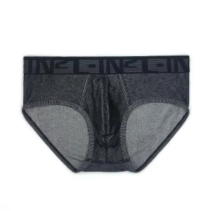 Undertone Mid Rise Brief Newsprint Black