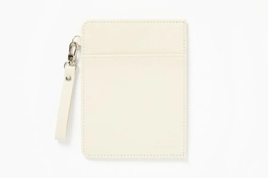 Vertical Passport Case - Ivory