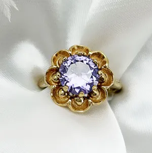 Vintage 10ct Gold Amethyst Ring