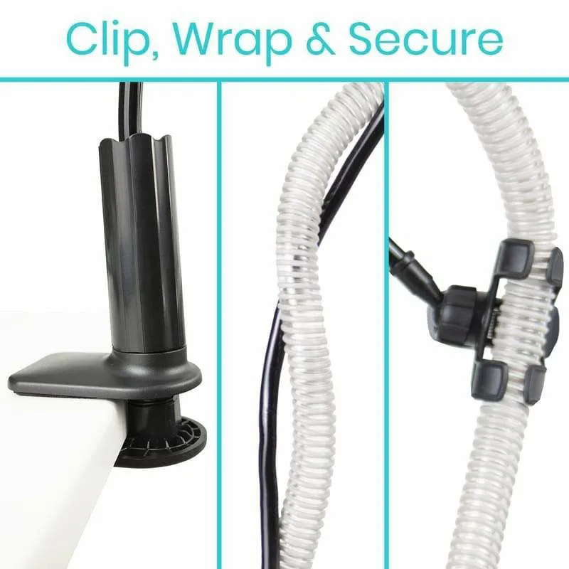 Vive Health CPAP Hose Holder - Black
