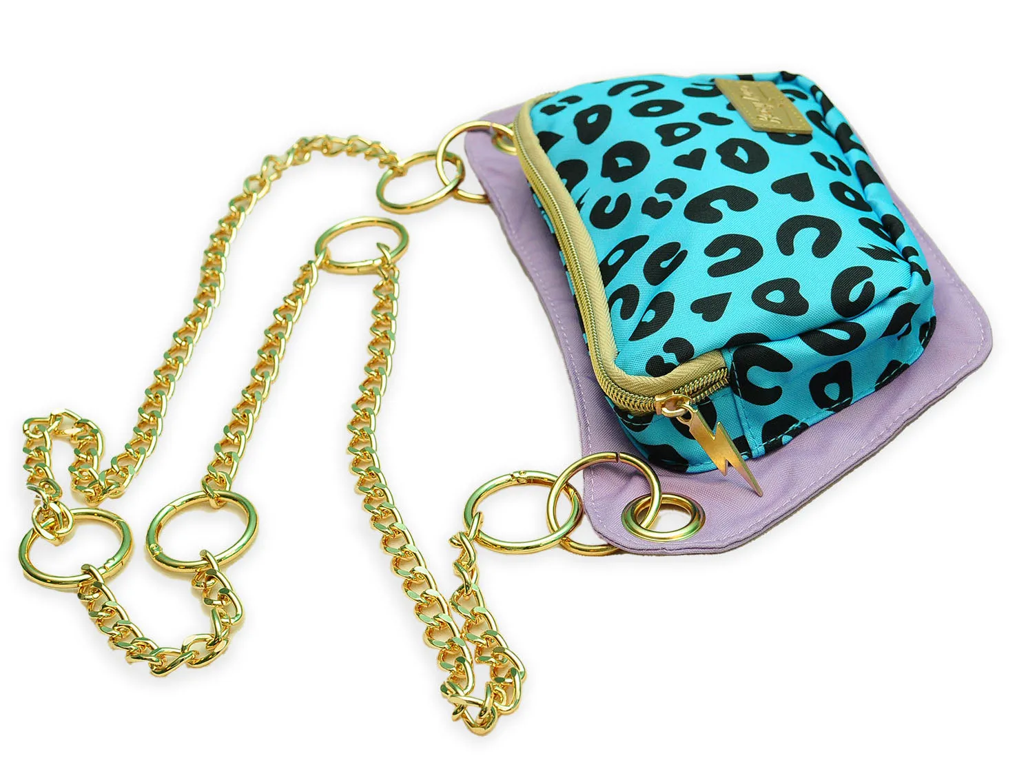 Vivid Blue Electric Leopard Lisa Convertible Crossbody/Belt Bag