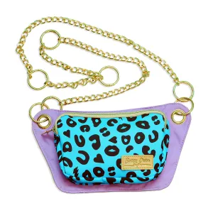 Vivid Blue Electric Leopard Lisa Convertible Crossbody/Belt Bag