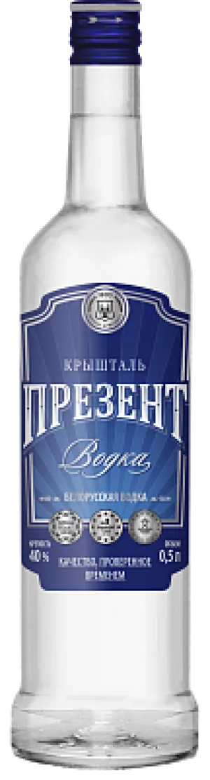 Vodka "Kryshtal Present" 40% 0.5L
