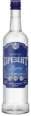 Vodka "Kryshtal Present" 40% 0.5L