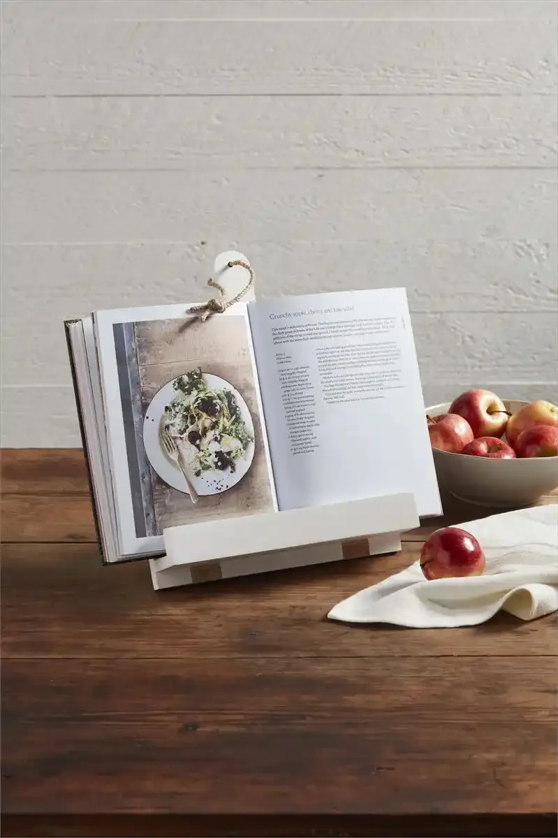 White Cookbook Holder