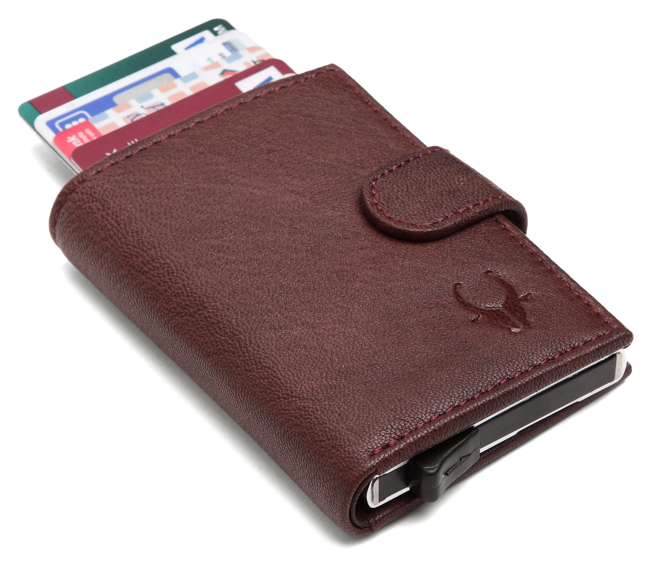 WildHorn® RFID Protected Unisex Genuine Leather Card Holder