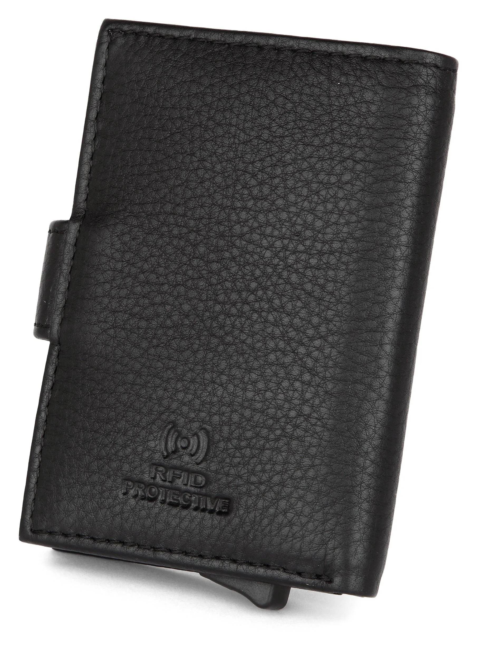 WildHorn® RFID Protected Unisex Genuine Leather Card Holder