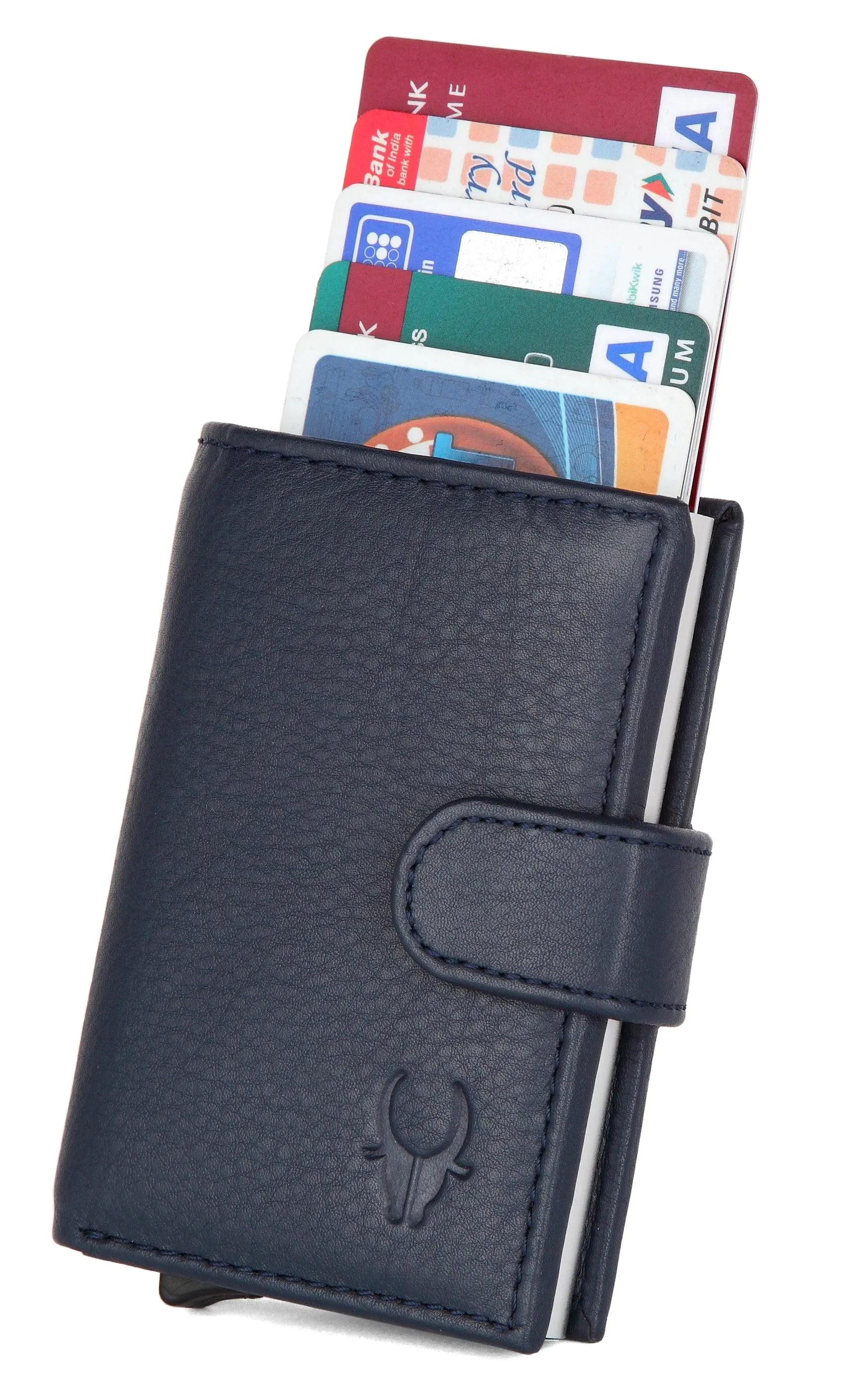 WildHorn® RFID Protected Unisex Genuine Leather Card Holder