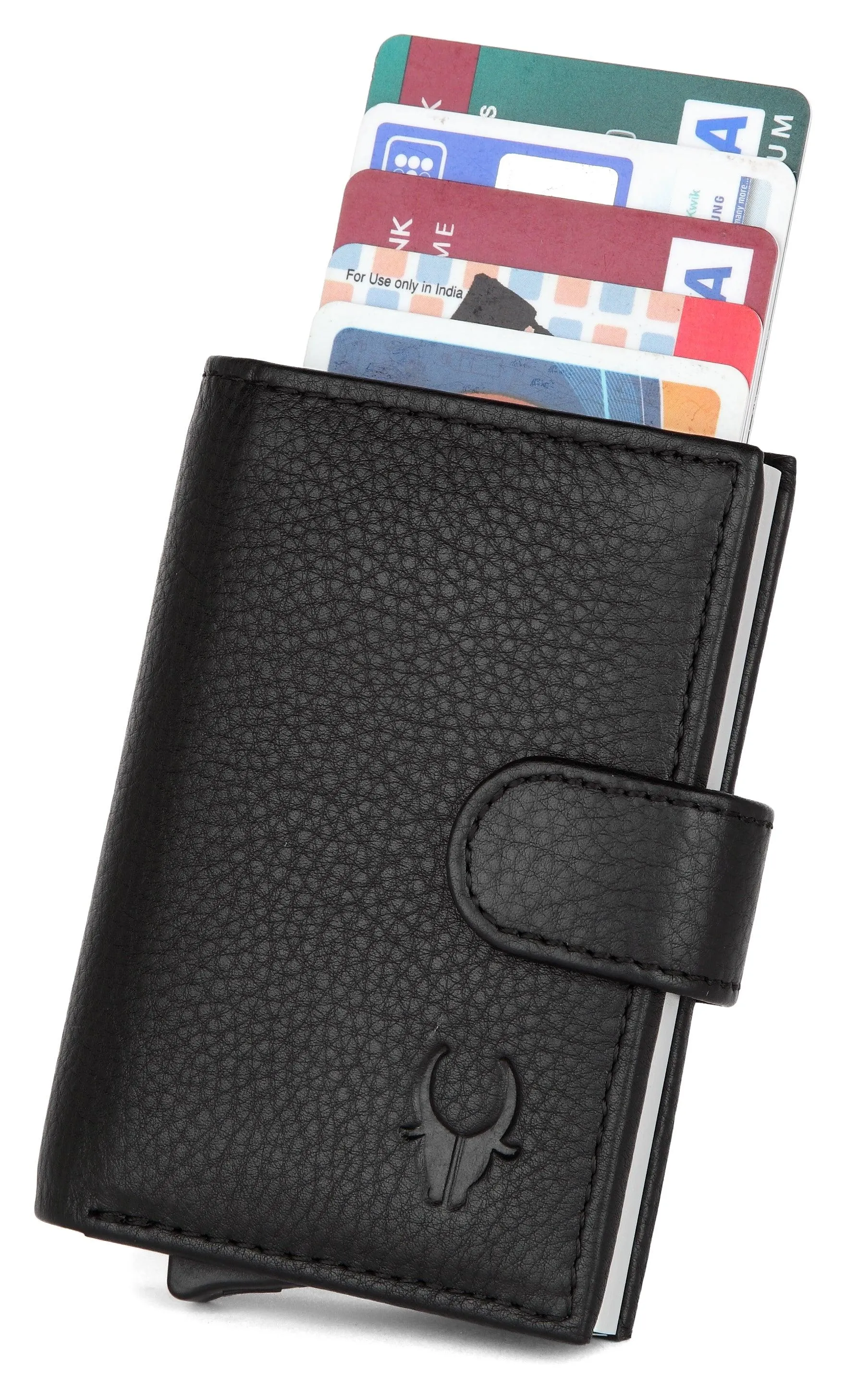WildHorn® RFID Protected Unisex Genuine Leather Card Holder