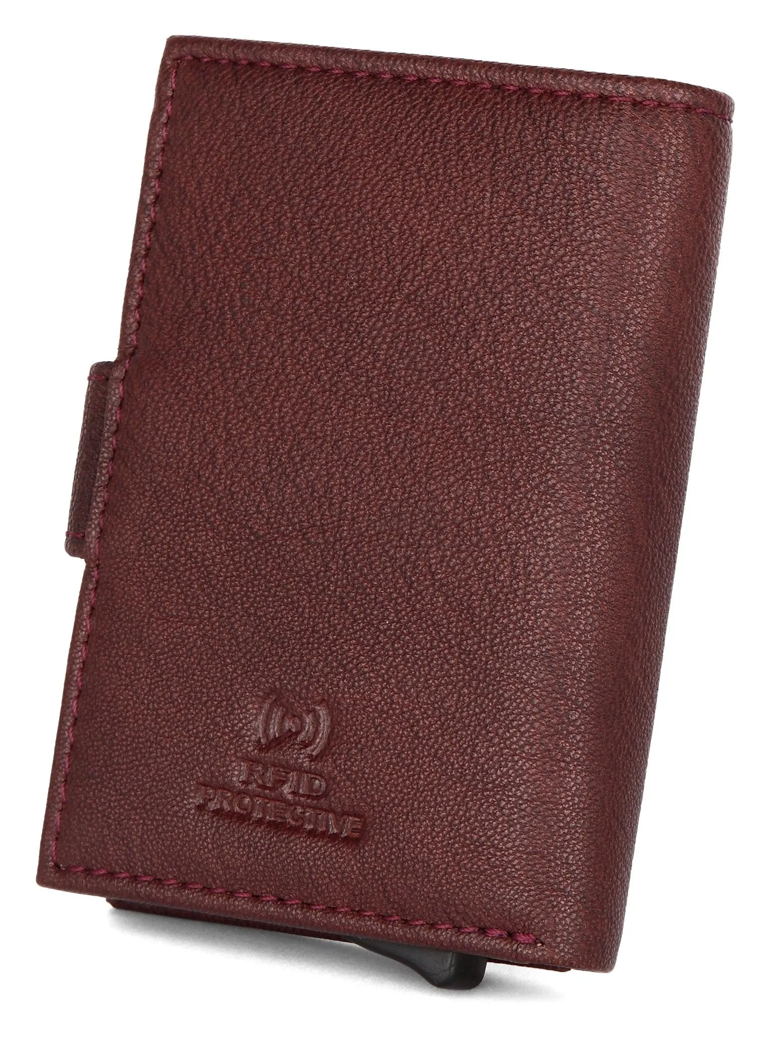 WildHorn® RFID Protected Unisex Genuine Leather Card Holder